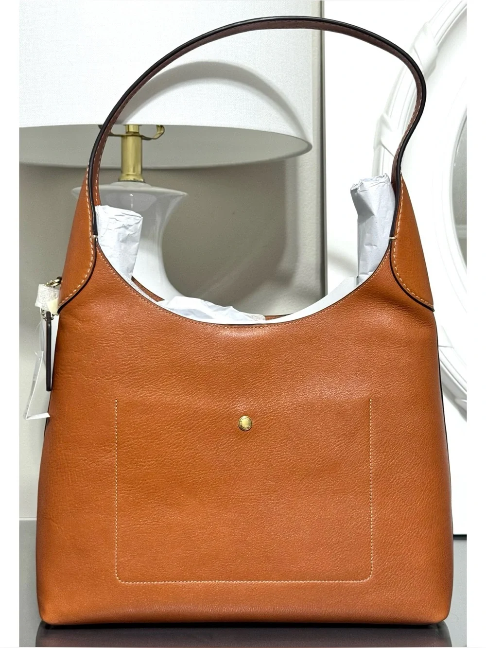 COACH Brooklyn Shoulder Bag 34, TOFFEE